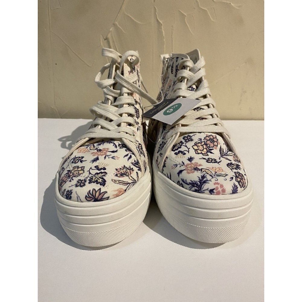 Women's Sneakers Memory Foam High Top Pink Universal Thread  Floral 9.5 New